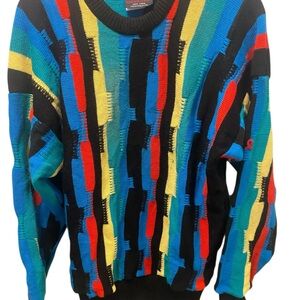 Vintage Demetre Virgin wool colourful sweater